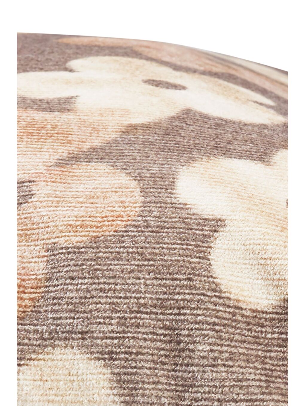 Kahverengi Soft Papatya Desenli Dekoratif Kahve Kırlent Kılıfı 43x43-3