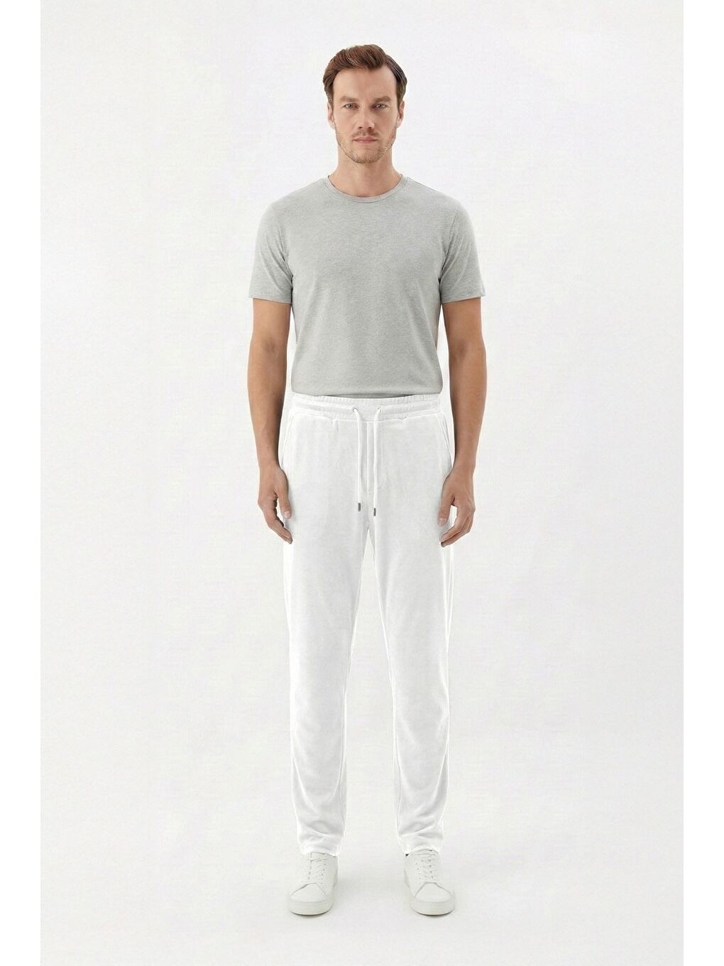 Giotelli Beyaz Regular Fit Jogger Eşofman Altı-1