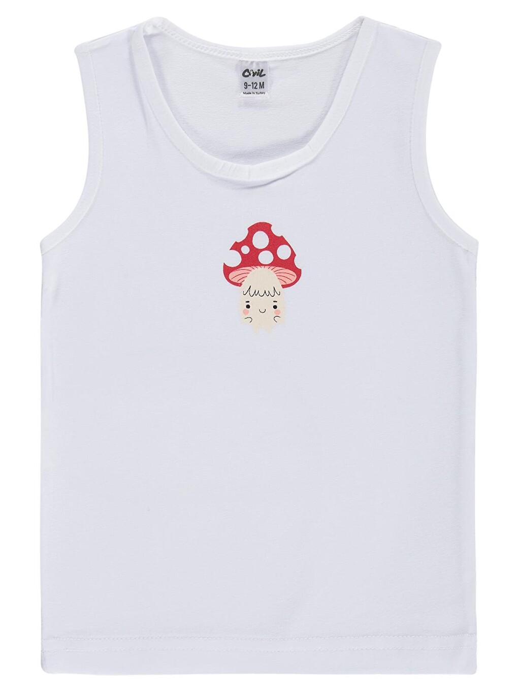 Beyaz Baby Mantar 9- Bebek Kız Atlet - Standart