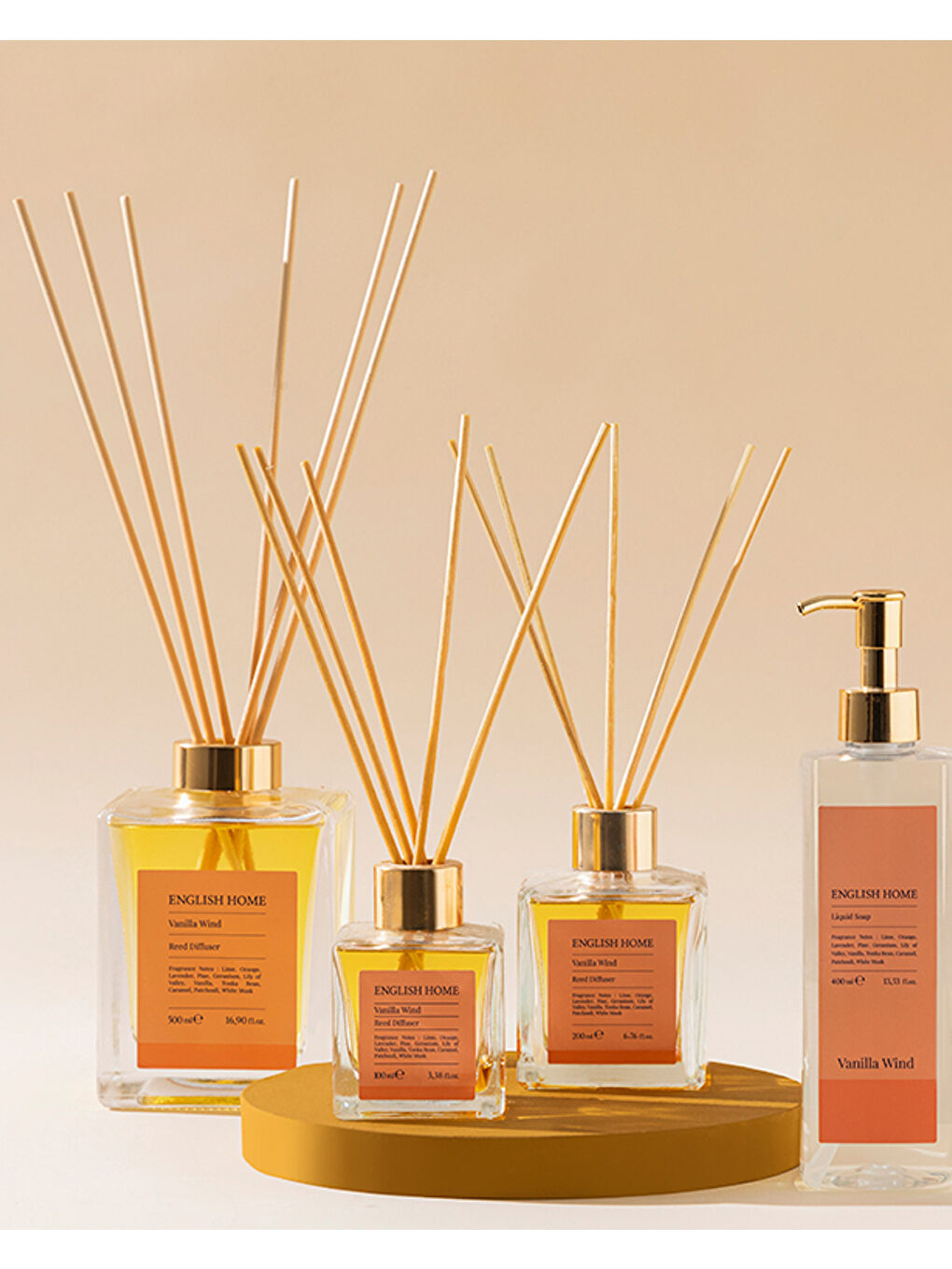 Turuncu Vanilla Wind Çubuklu Oda Kokusu 500 ml-2