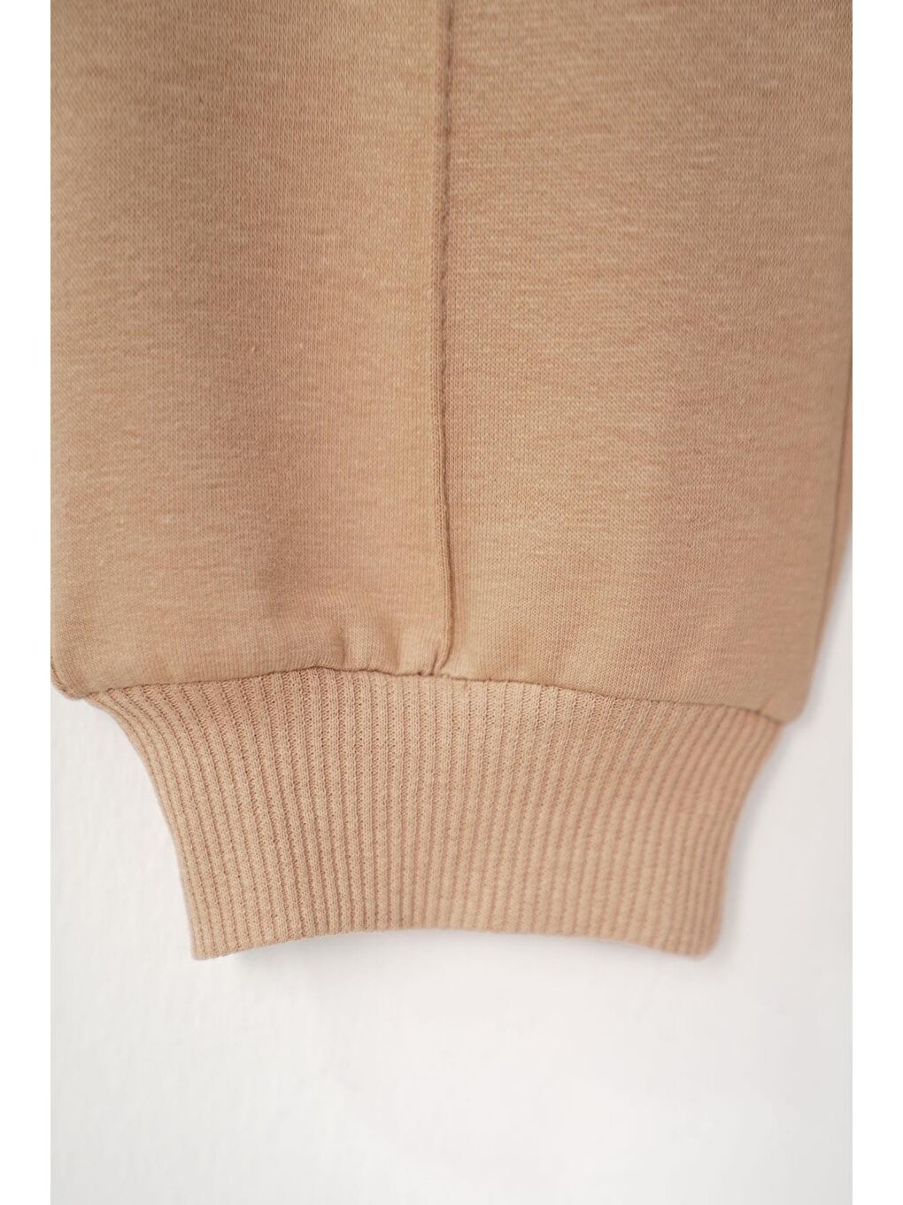 Bej Baskılı  Nakışlı Vizon Renk Erkek Çocuk Eşofman Takımı-7