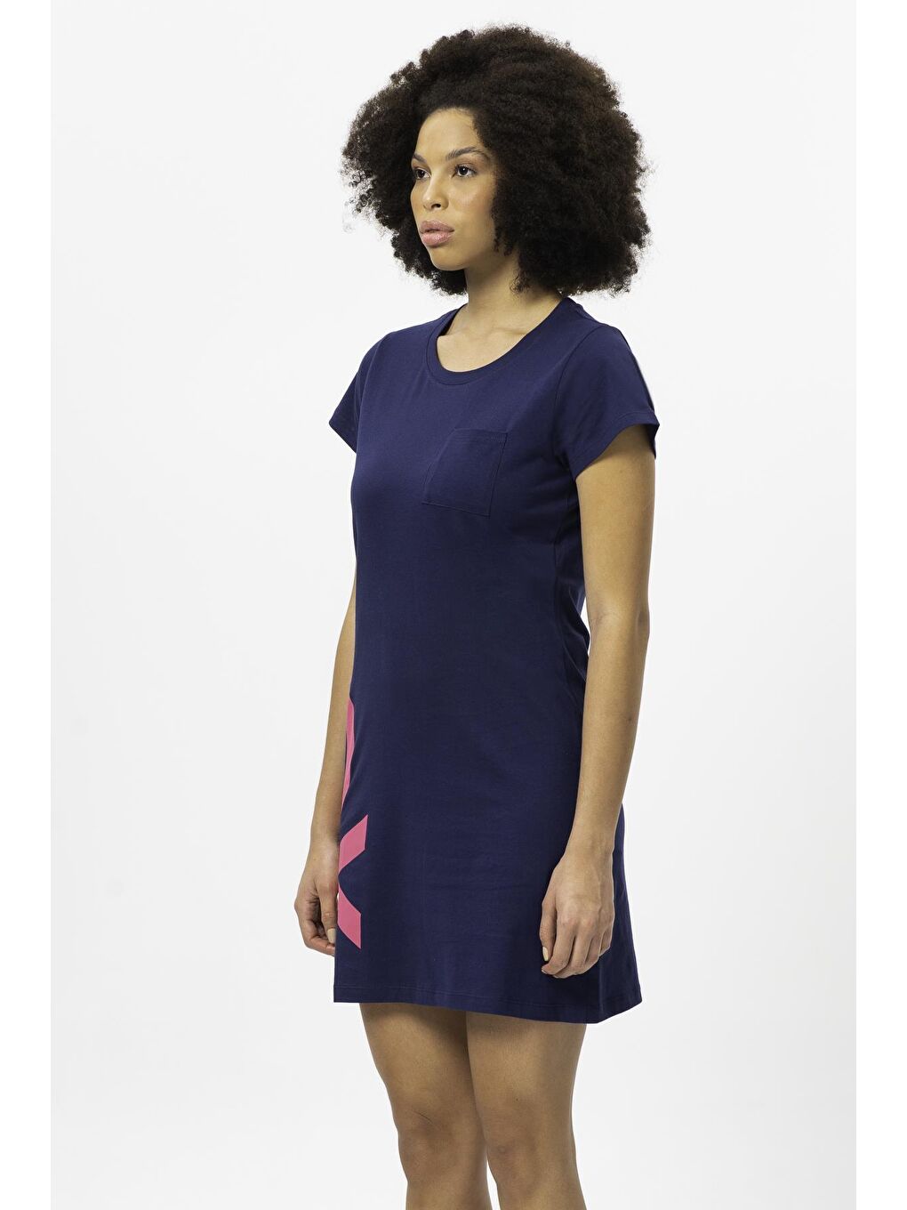 Lacivert Kadın Elbise-1