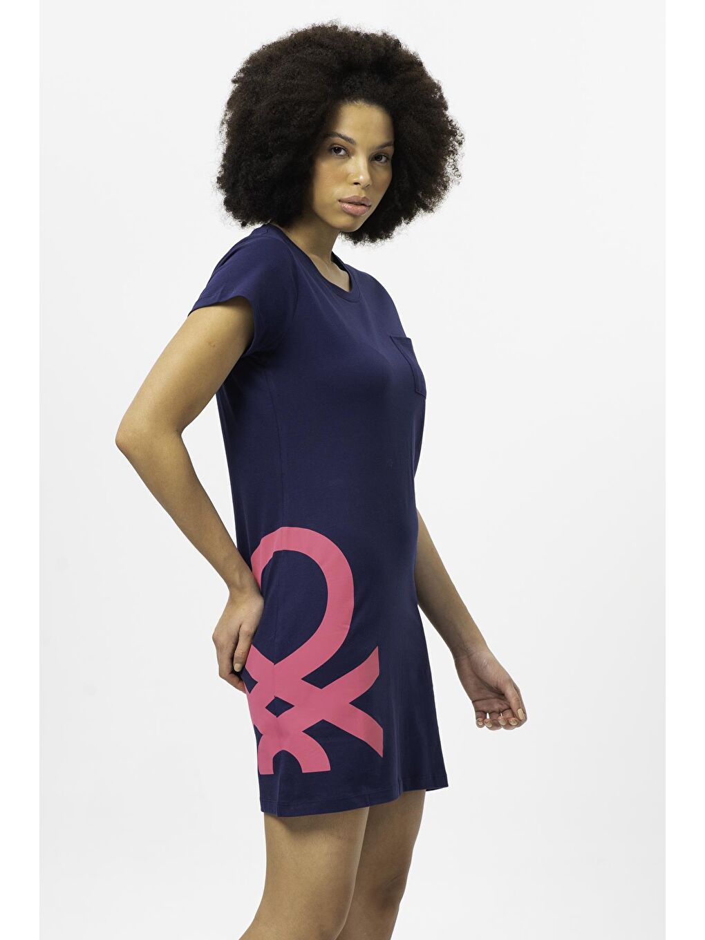 Lacivert Kadın Elbise-2