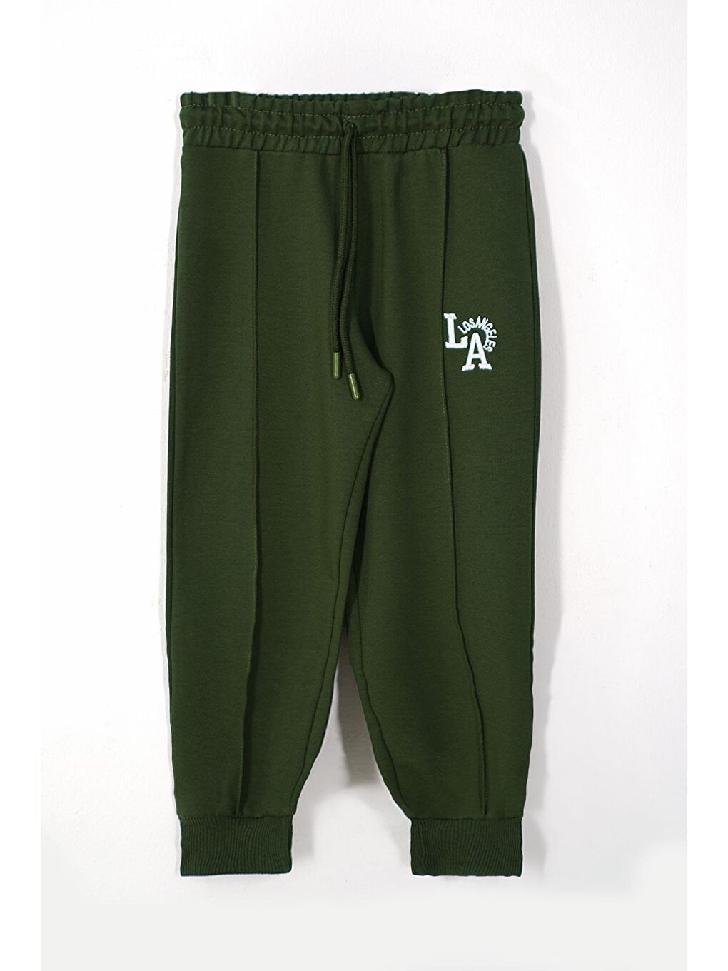 Baskılı  Nakışlı Haki Renk Erkek Çocuk Eşofman Takımı-5