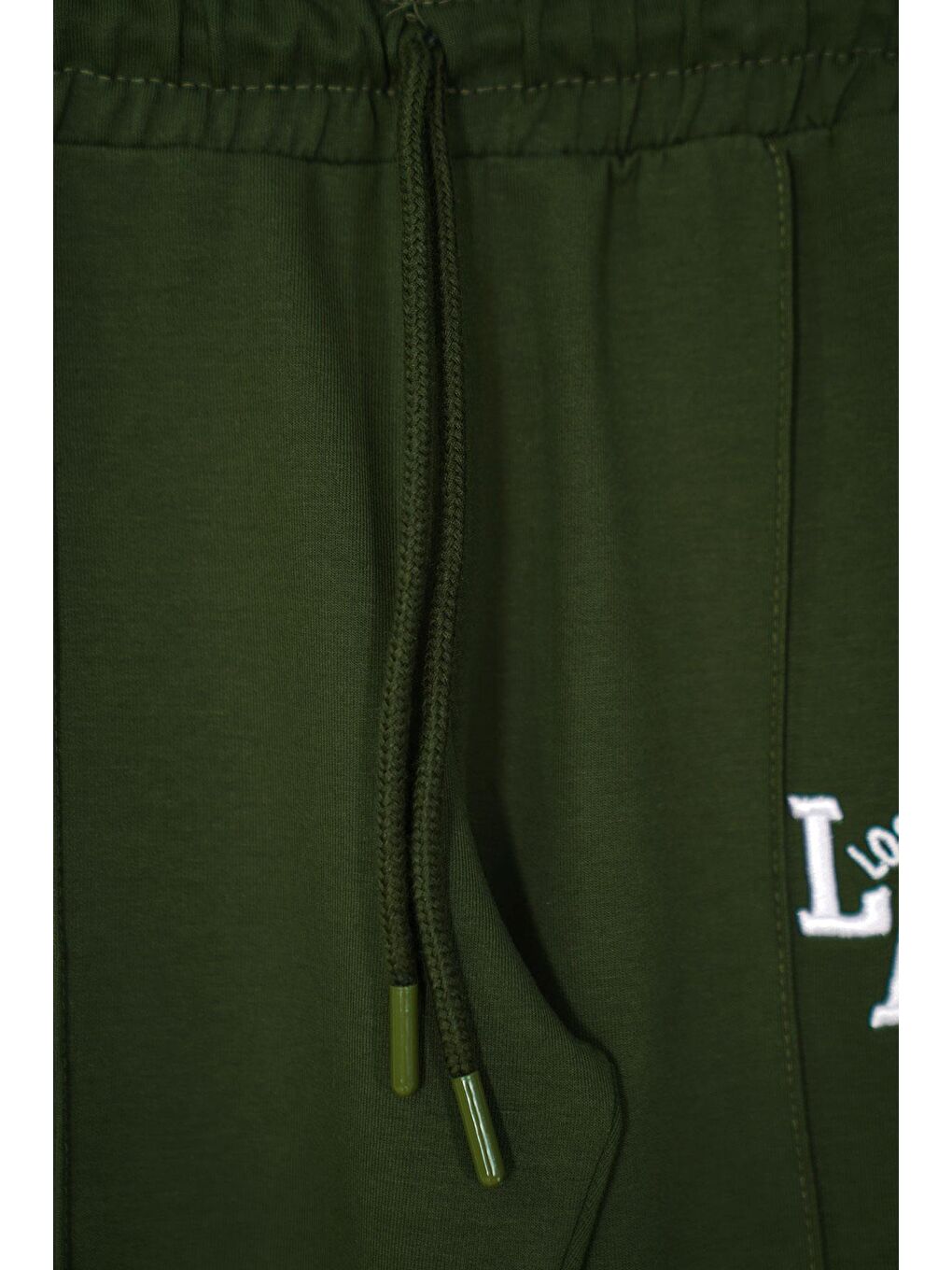 Baskılı  Nakışlı Haki Renk Erkek Çocuk Eşofman Takımı-8