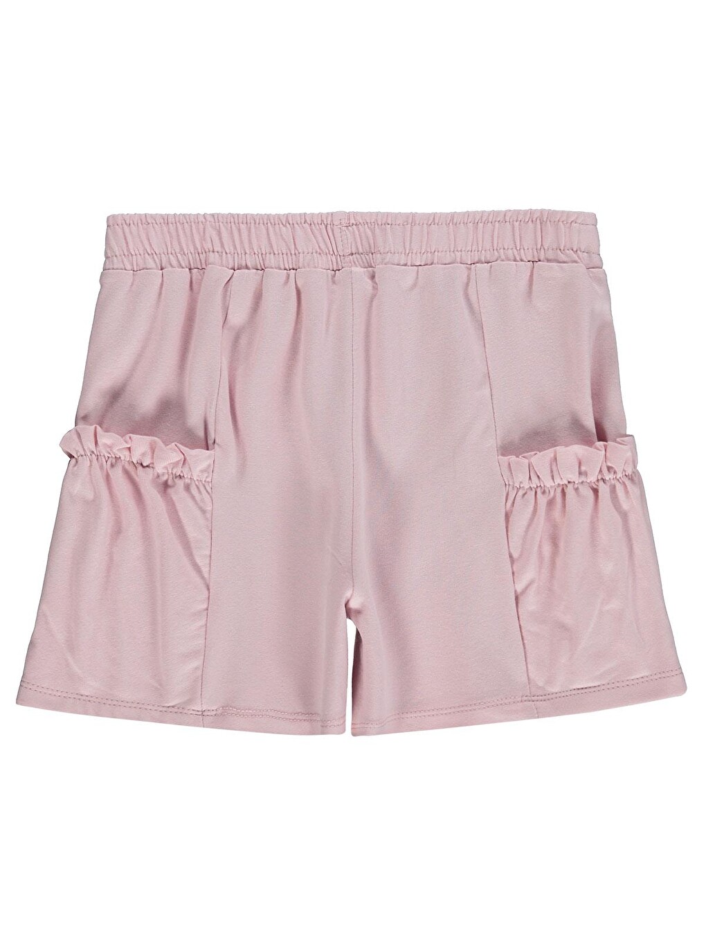 Pembe Girls Torba Cep Detaylı 6-9 Yaş Şort - Pudra-1