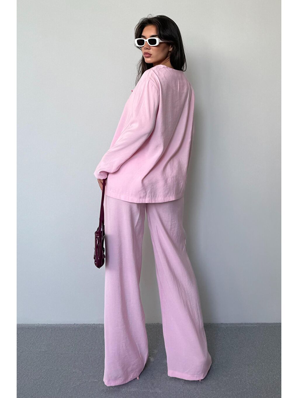 Pembe Önü Bağlamalı Alt Üst Takım Mg2473-2