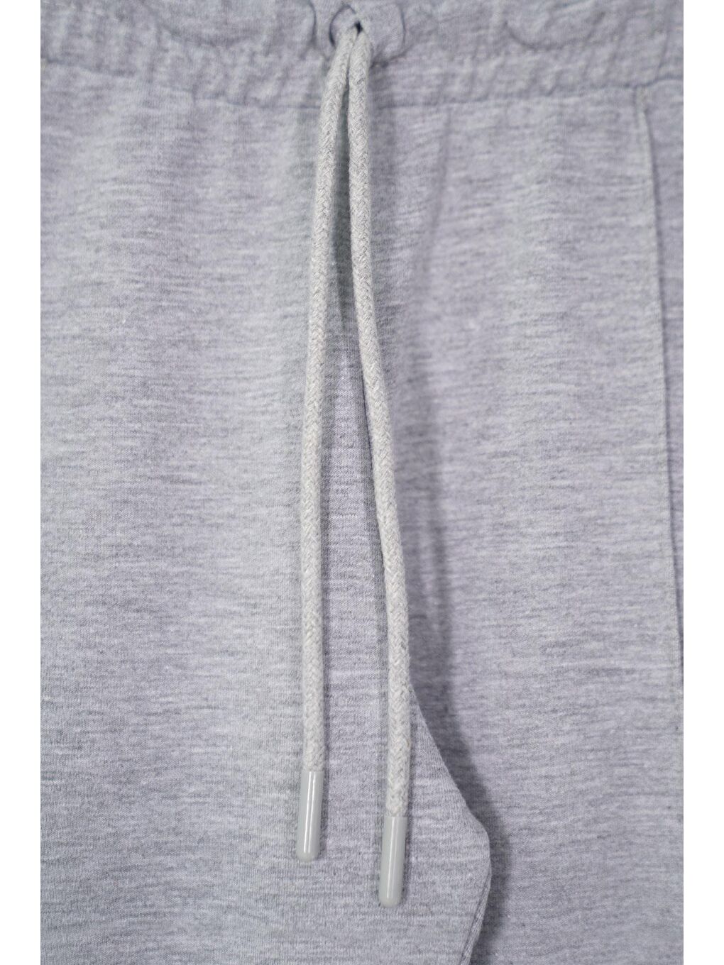 Baskılı  Nakışlı Gri Melanj Renk Erkek Çocuk Eşofman Takımı-7