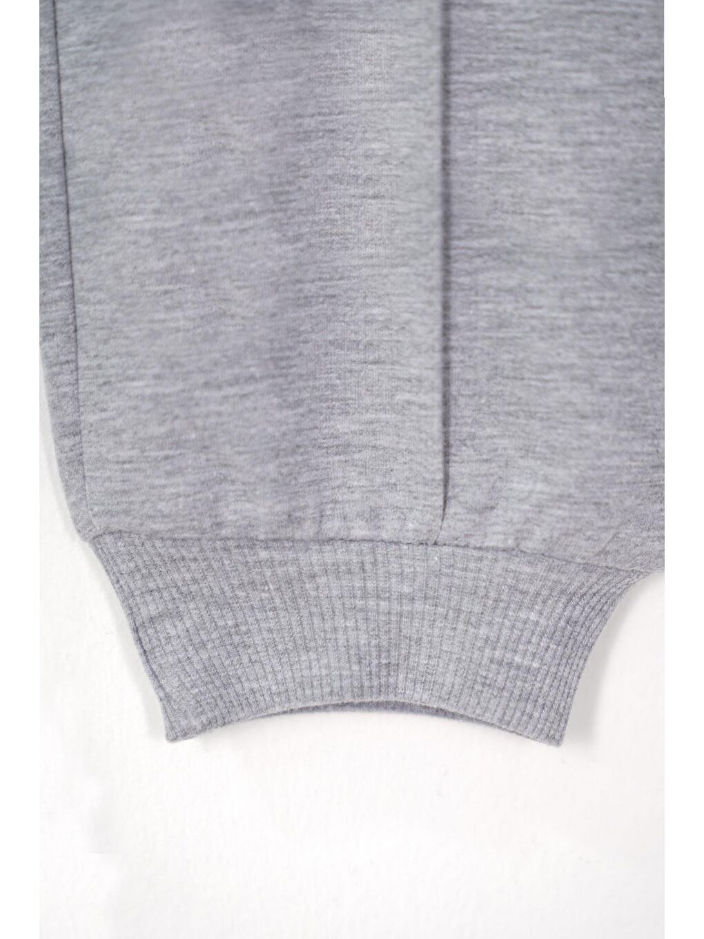 Baskılı  Nakışlı Gri Melanj Renk Erkek Çocuk Eşofman Takımı-9