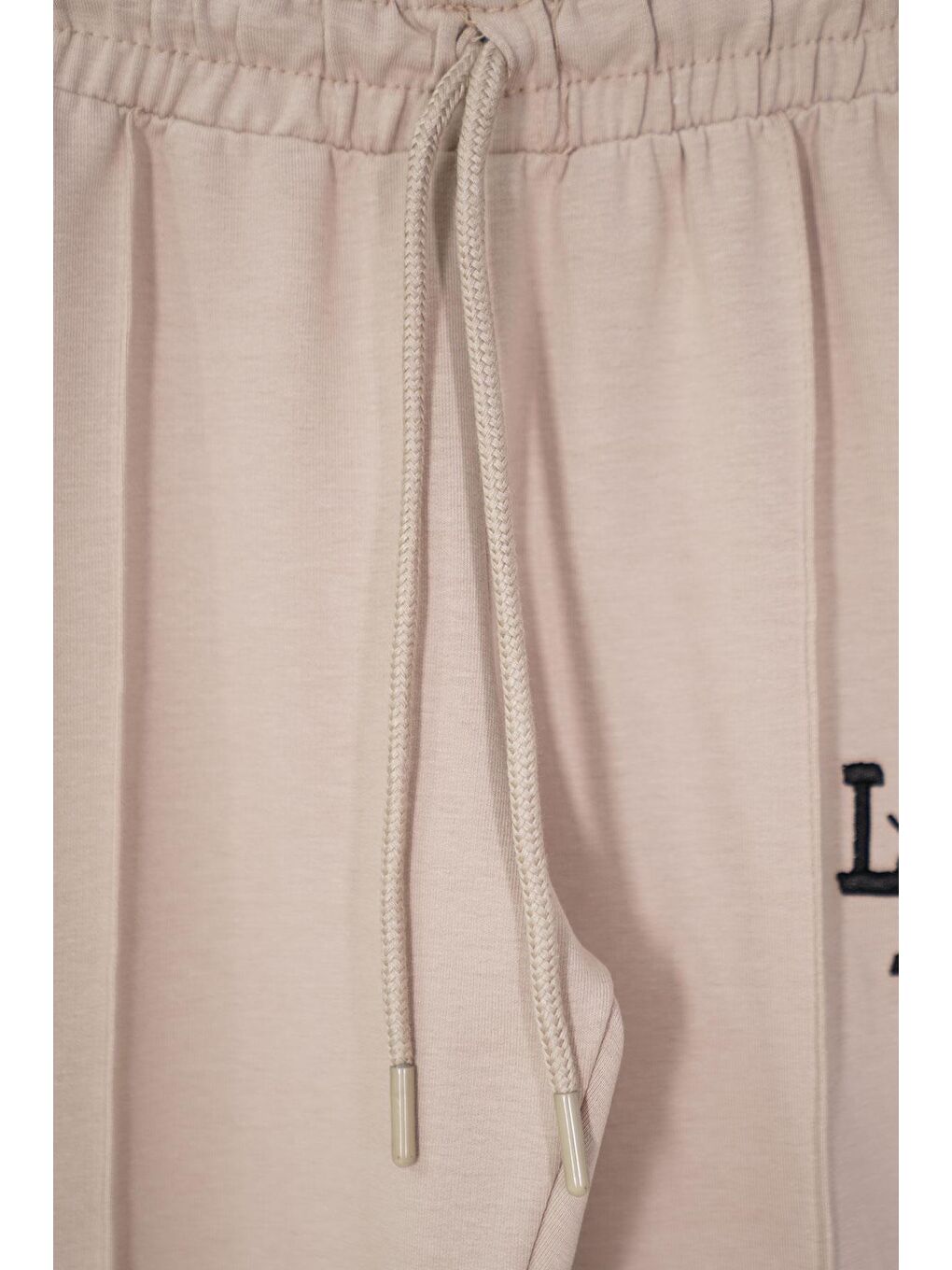 Bej Baskılı Nakışlı Taş Renk Erkek Çocuk Eşofman Takımı-7