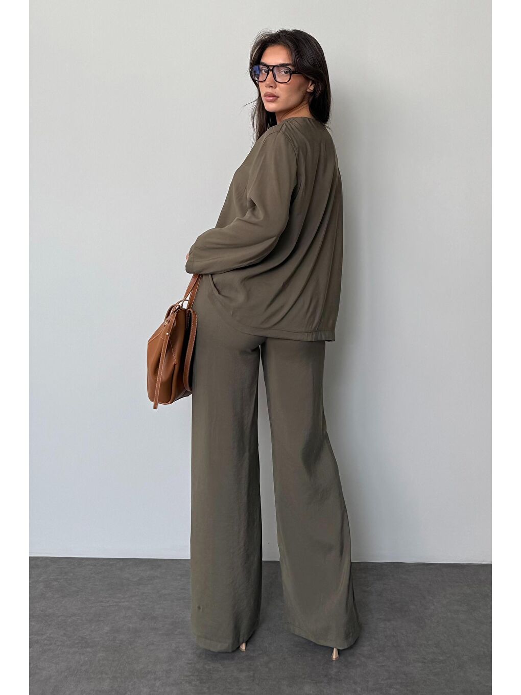 Haki Önü Bağlamalı Alt Üst Takım Mg2473-2