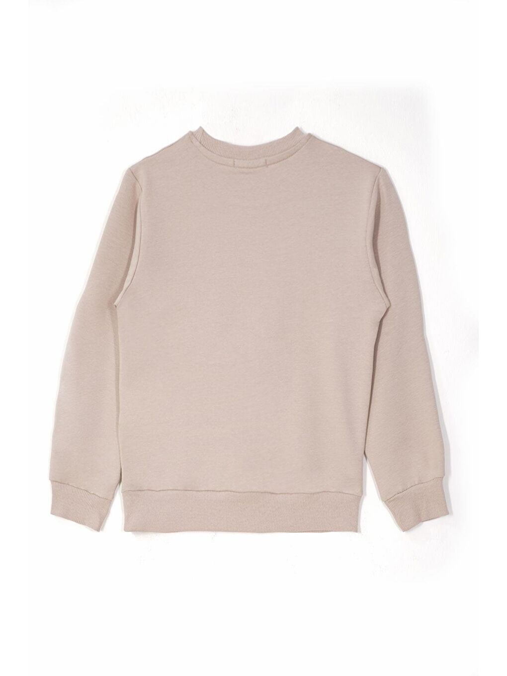 Bej Baskılı Nakışlı Taş Renk Erkek Çocuk Eşofman Takımı-8