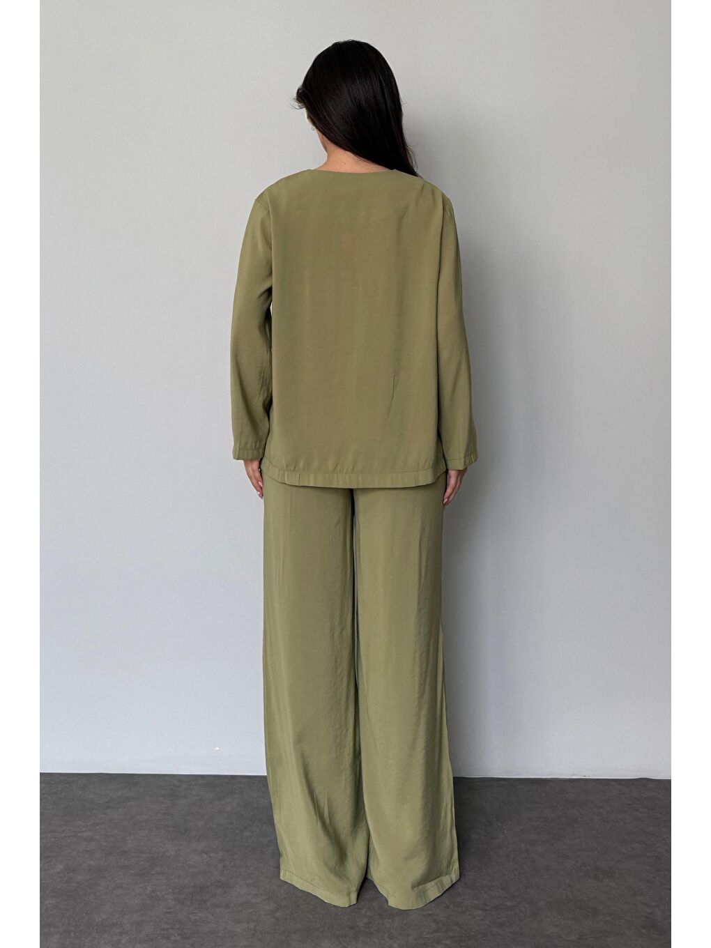 Yeşil Önü Bağlamalı Alt Üst Takım Mg2473-1