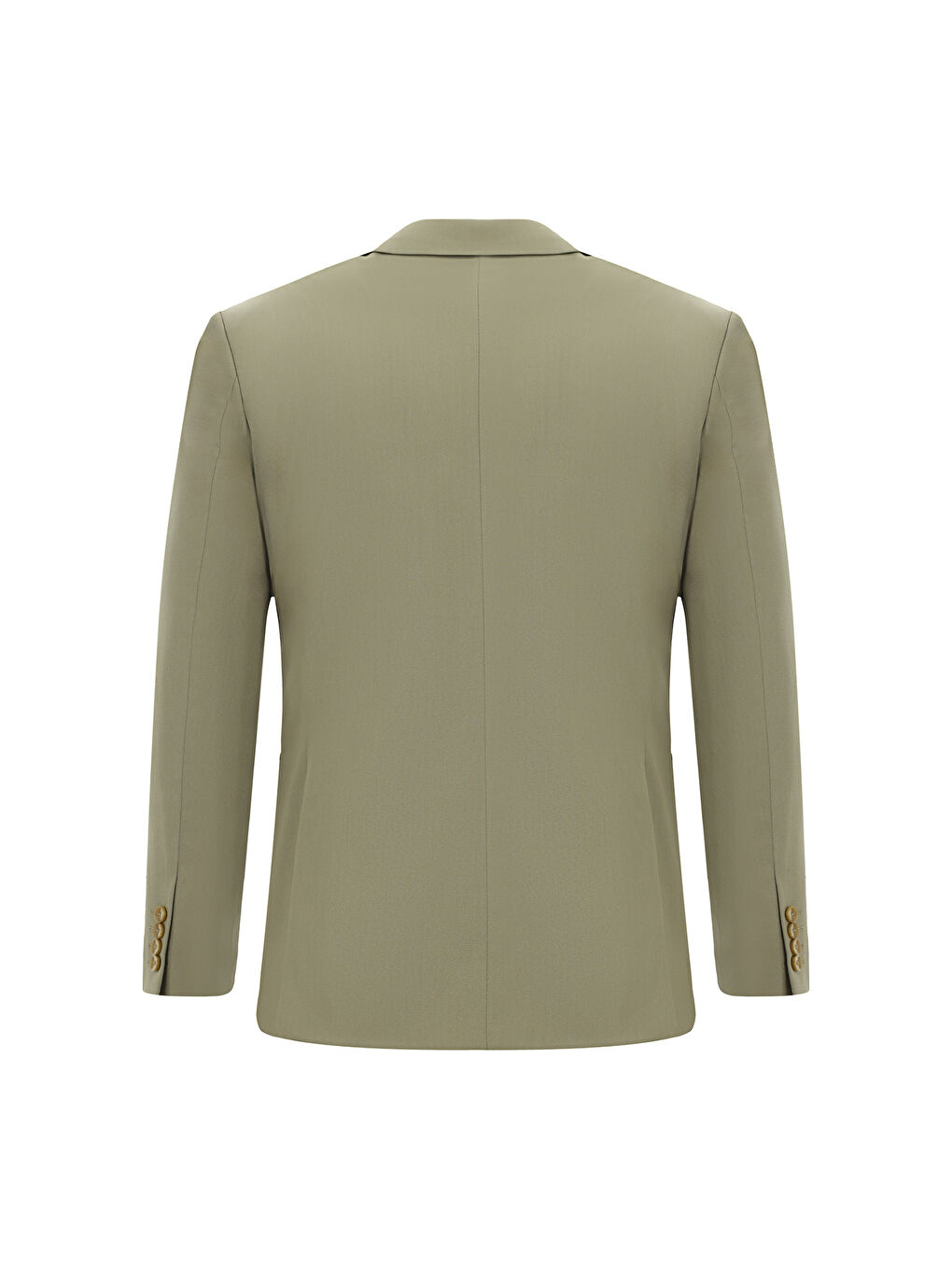 Haki Slim Fit Dar Kesim Pamuklu Lyocell Klasik Takım Elbise-2