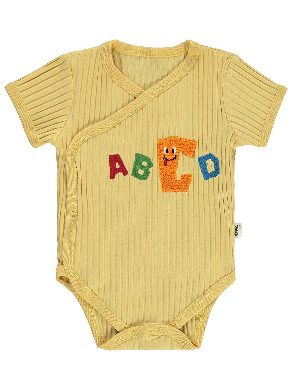 Civil Açık Sarı Baby Bebek Çıtçıtlı Badi 3-18 Ay Soft Sarı