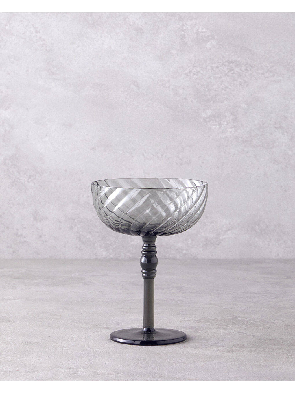 Meghan Cam 2'li Kadeh 280 ml Antrasit-1