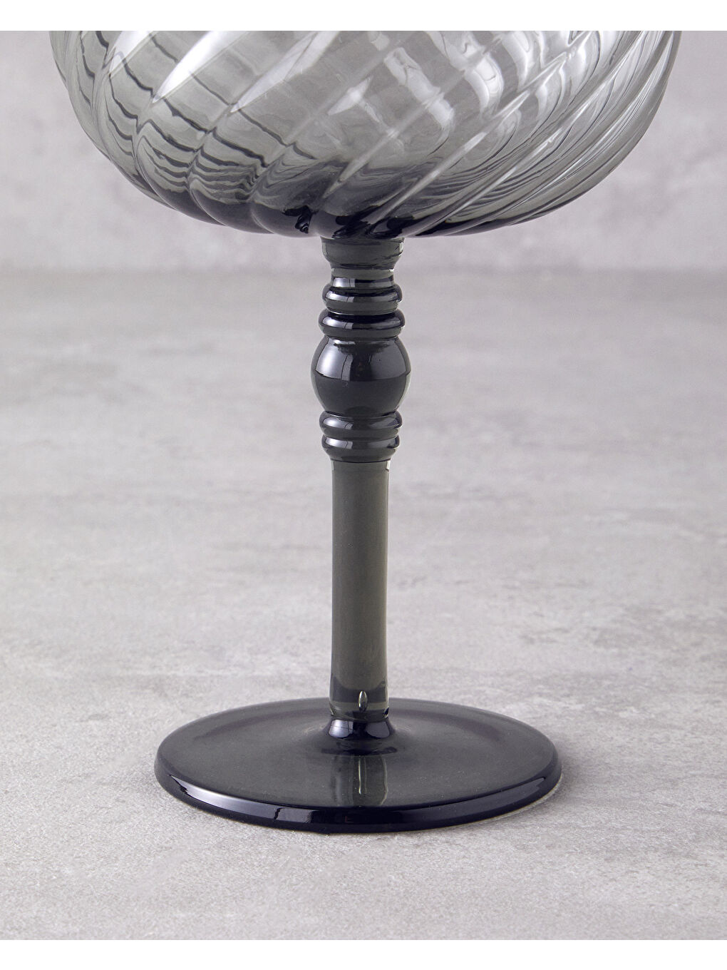 Meghan Cam 2'li Kadeh 280 ml Antrasit-2