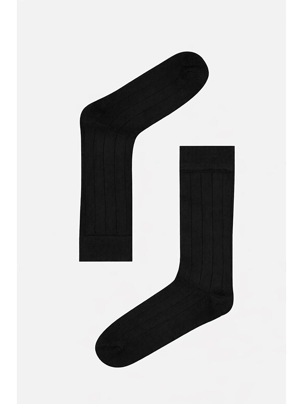 Siyah Çizgi Desenli Çorap