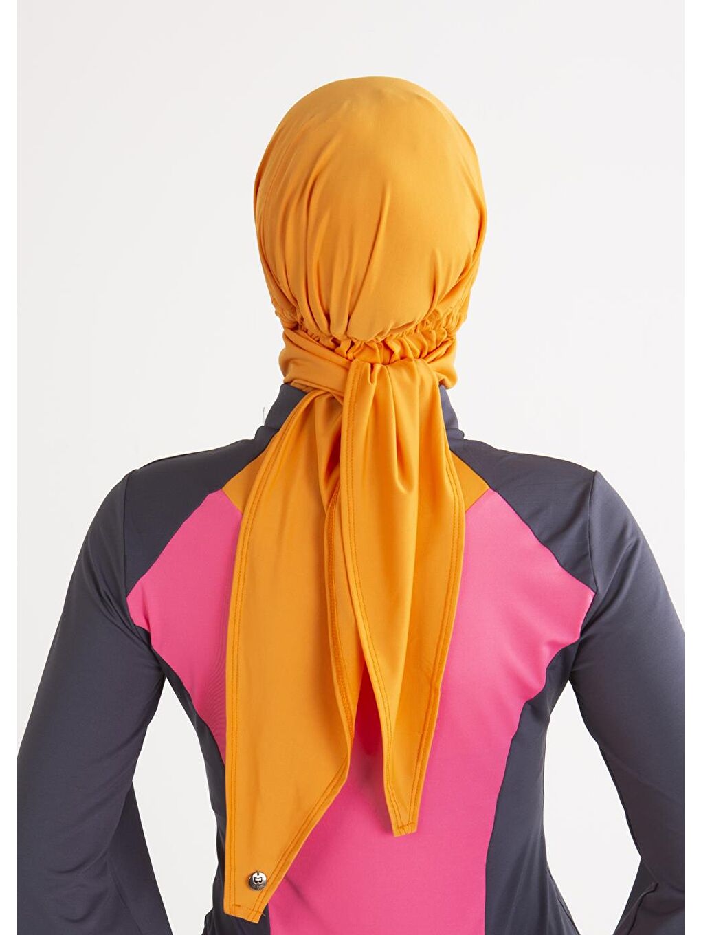 Turuncu Su İtici Deniz Tesettür Bonesi-5