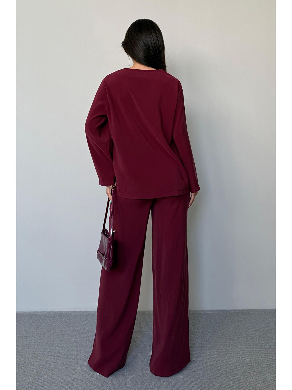 Bordo Önü Bağlamalı Alt Üst Takım Mg2473-5