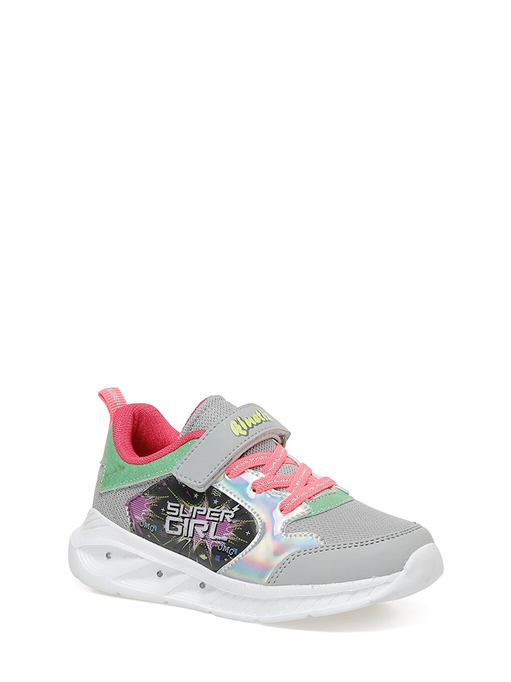 MOSPOR TX 3FX Gri Kız Çocuk Spor Ayakkabı-1