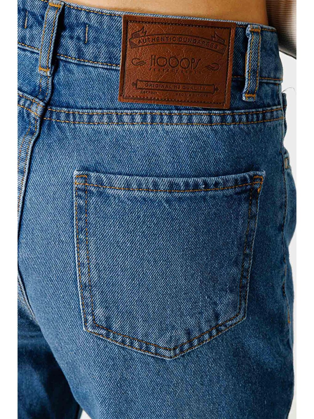 H1975'S Premium Yüksel Bel Jean - Açık Mavi-3