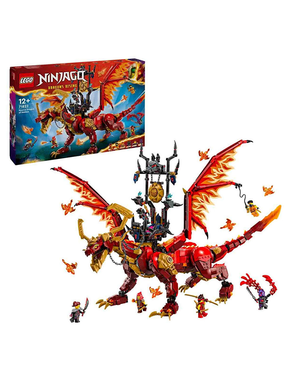 Lego Renksiz NINJAGO Hareket Kaynak Ejderhası Macera Oyuncağı 71822