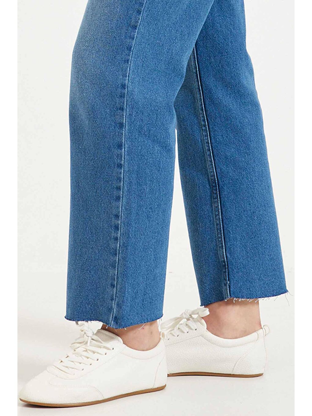 H1975'S Premium Yüksel Bel Jean - Açık Mavi-4