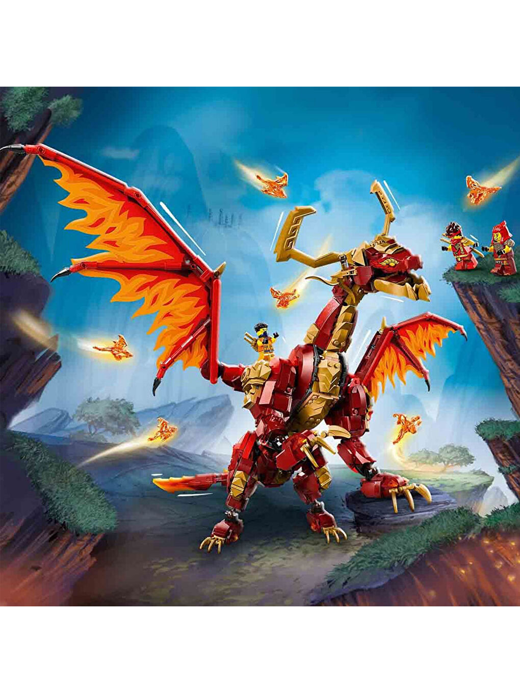 Lego Renksiz NINJAGO Hareket Kaynak Ejderhası Macera Oyuncağı 71822 - 1