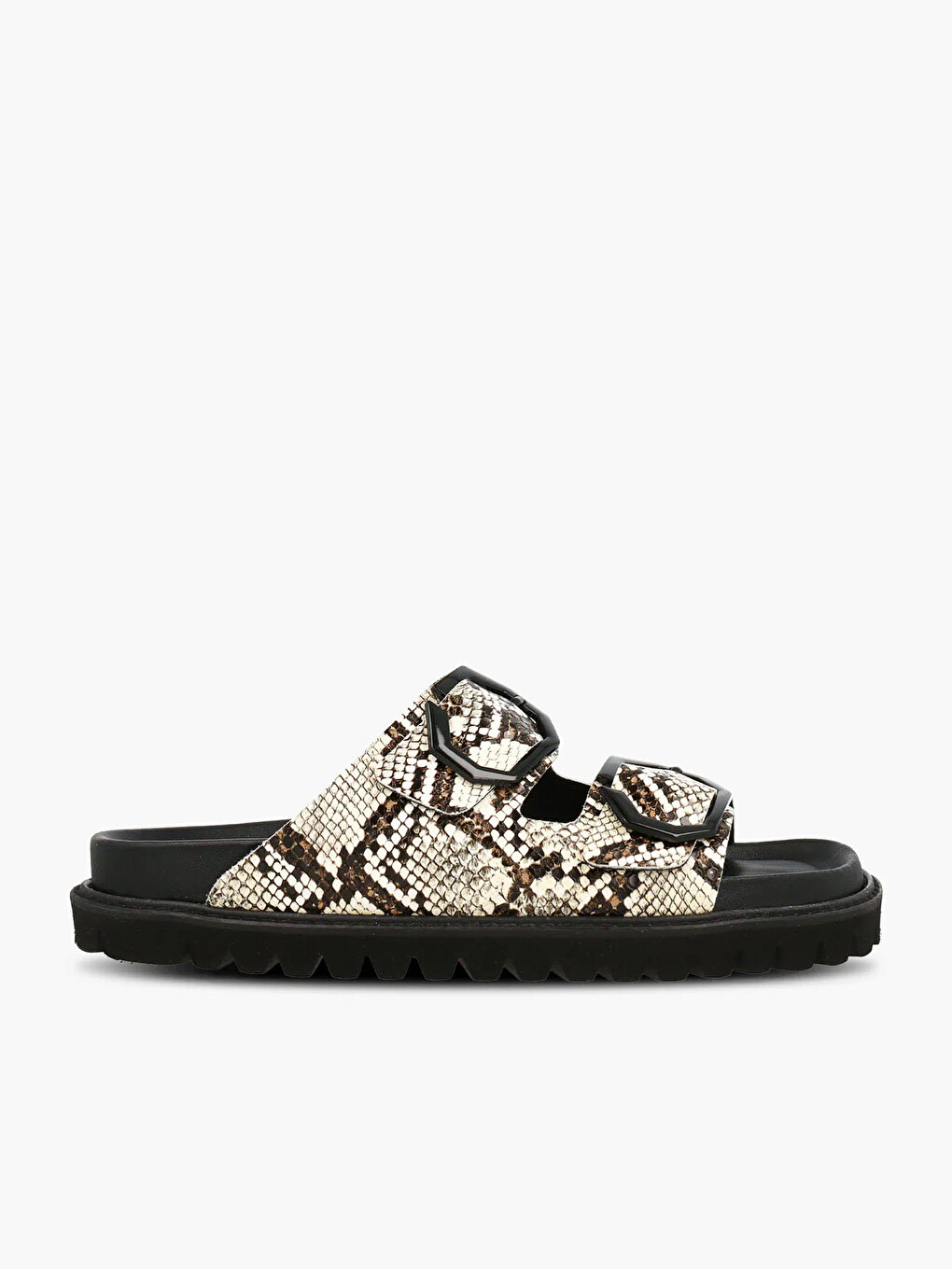 Karışık Kadın Terlik GALIA G106281 Vegan Snake Sand
