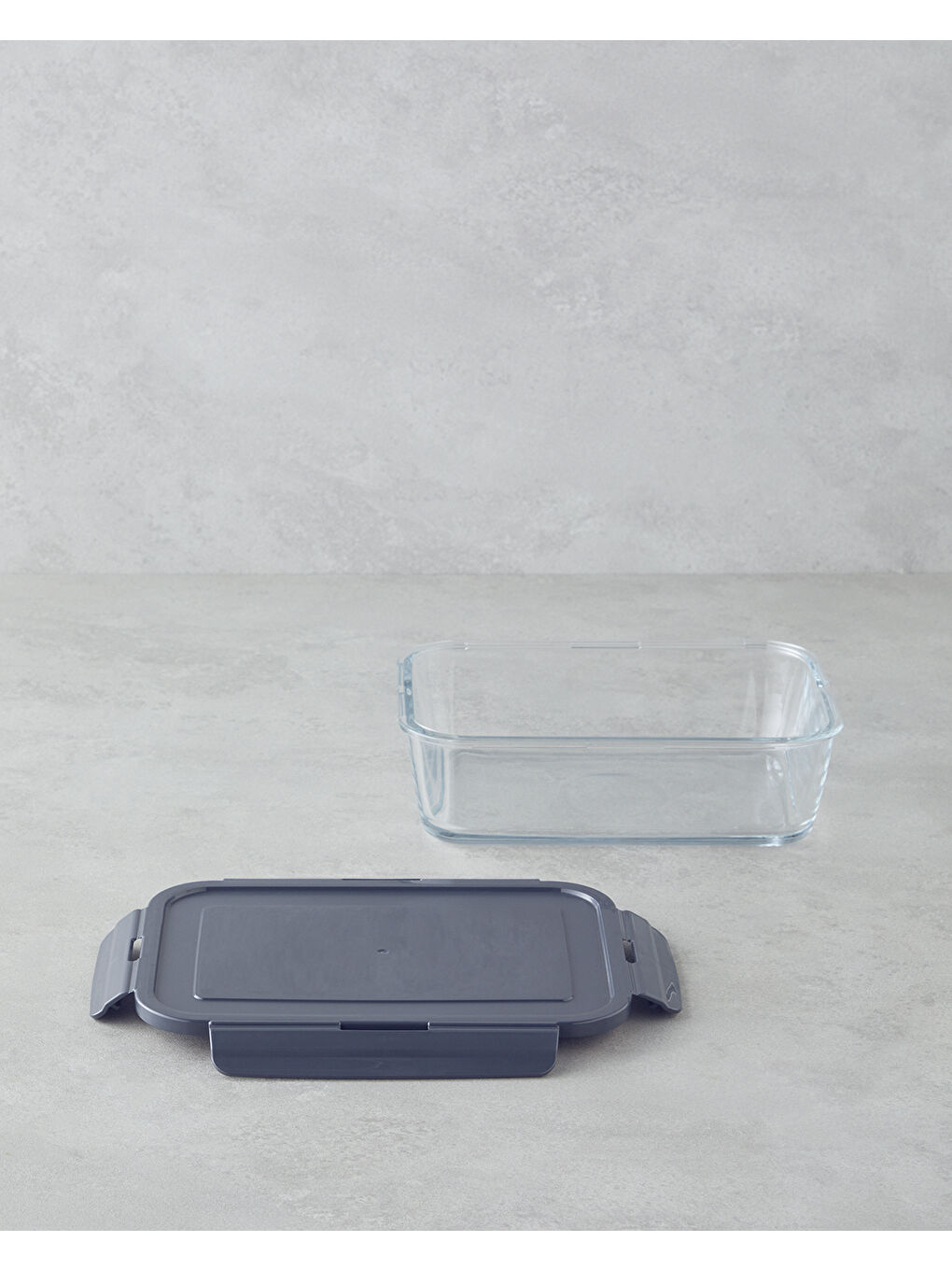 Fresh Ware Cam Saklama Kabı 1900 ml Gri-1