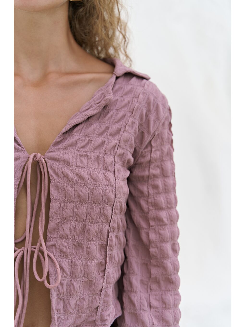 Rania Açık Bordo Gömlek Etek Takım-6