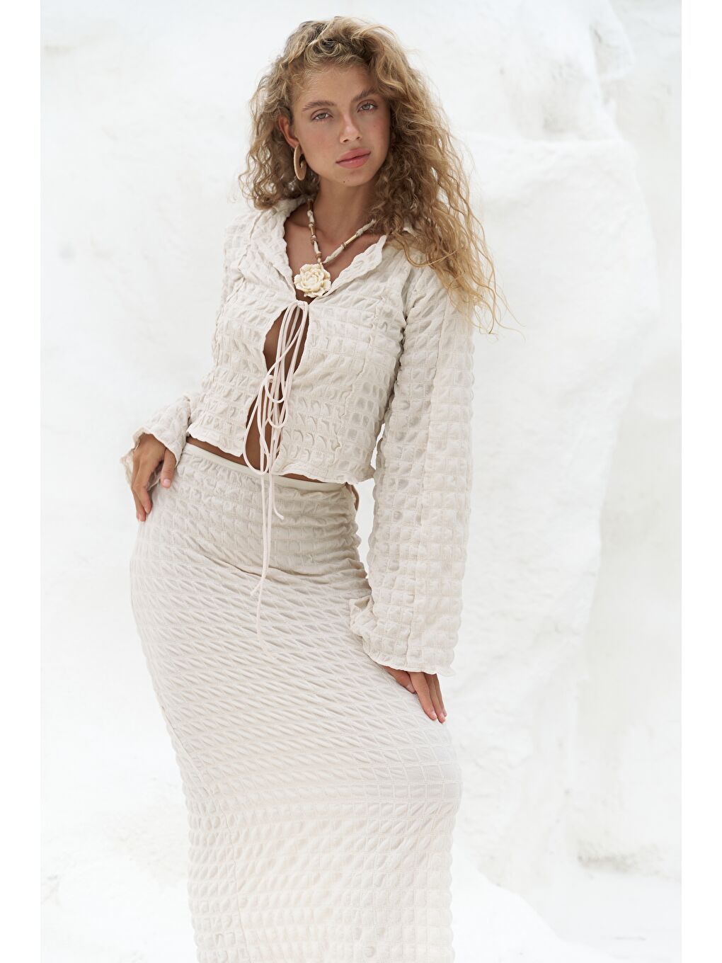 Rania Bej Gömlek Etek Takım