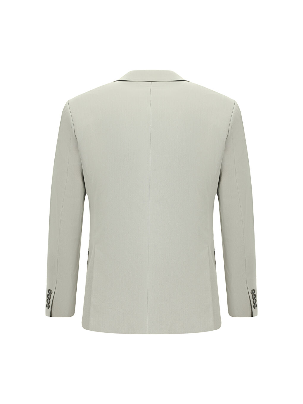 Bej Slim Fit Dar Kesim Pamuklu Lyocell Klasik Takım Elbise-5