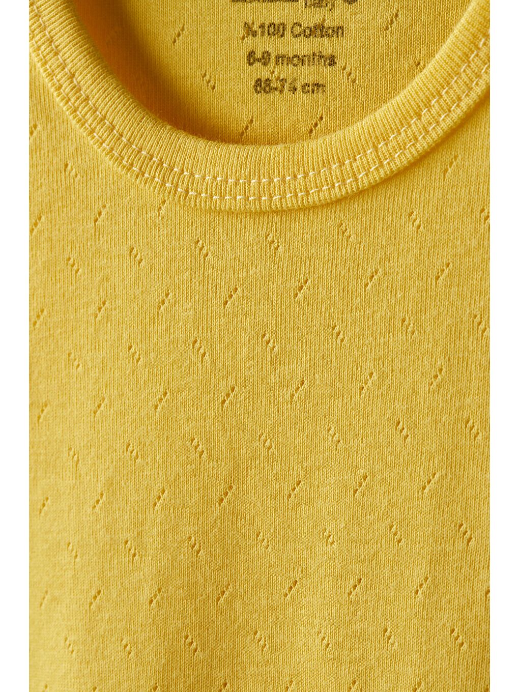 Sarı Baby %100 Pamuk Nefes Alan Jakarlı Bebek Atlet Badi 0 36 Ay-4