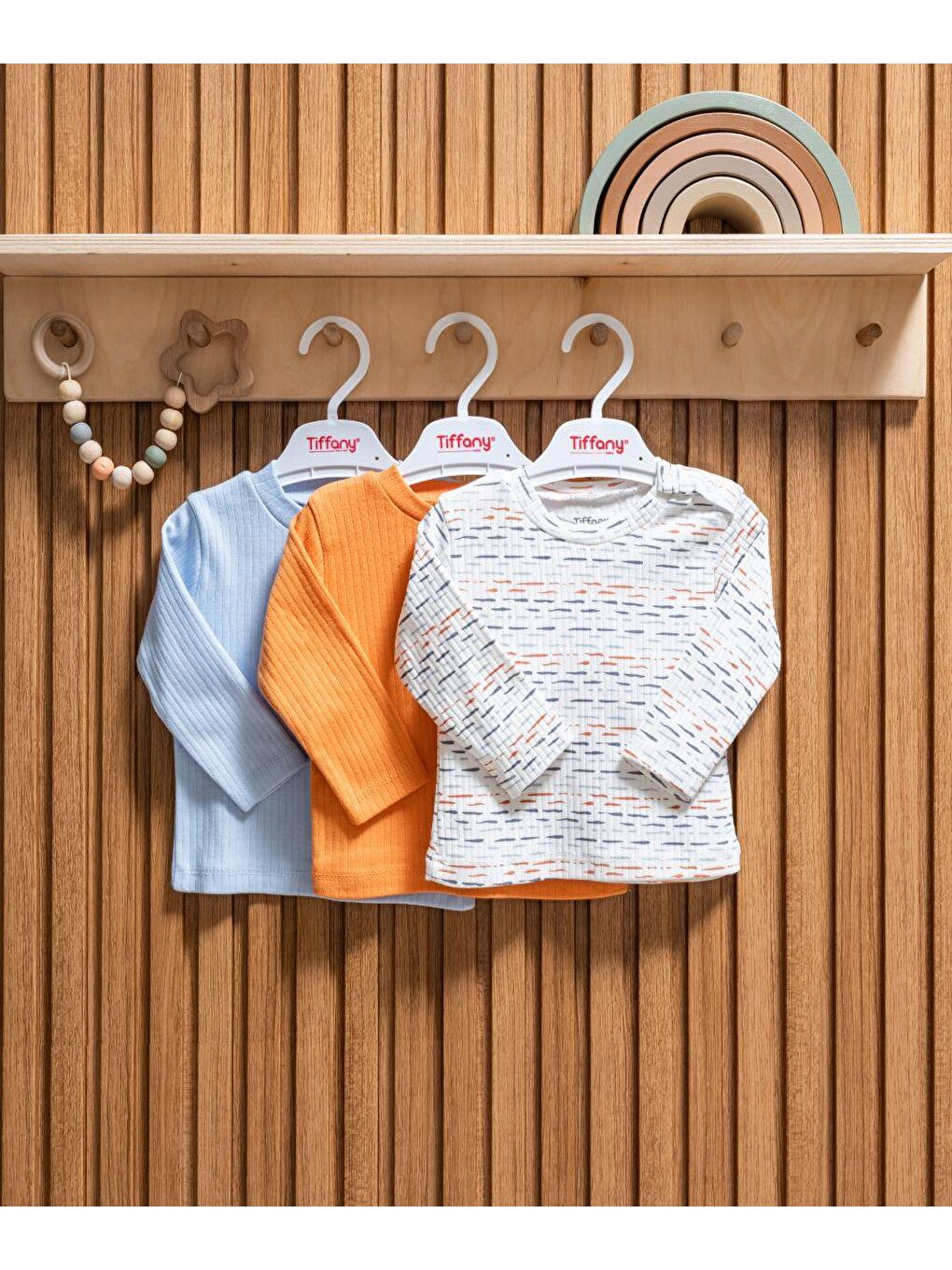 Ekru Striped Theme 3'lü Sweat