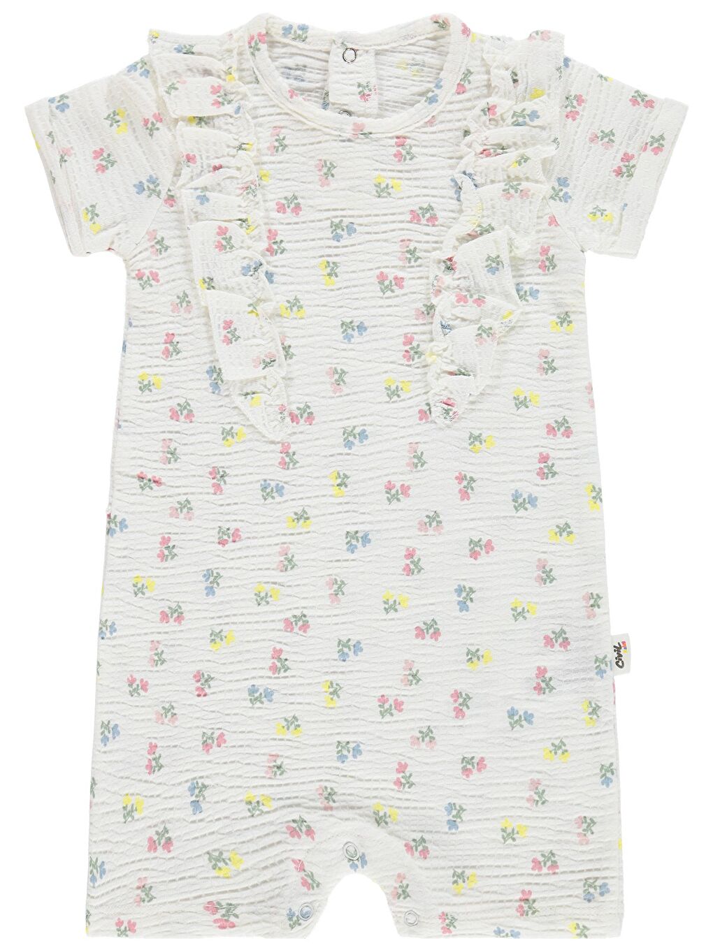 Baby Çiçek Empirme 6-18 Ay Tulum - Ekru