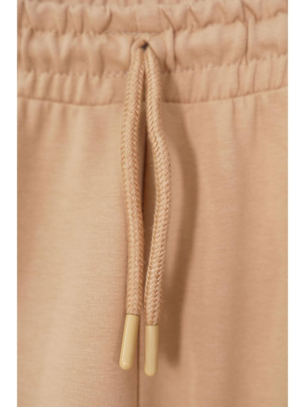 Bej Baskılı Bağcıklı Vizon Renk Erkek Çocuk Eşofman Tek Al-1