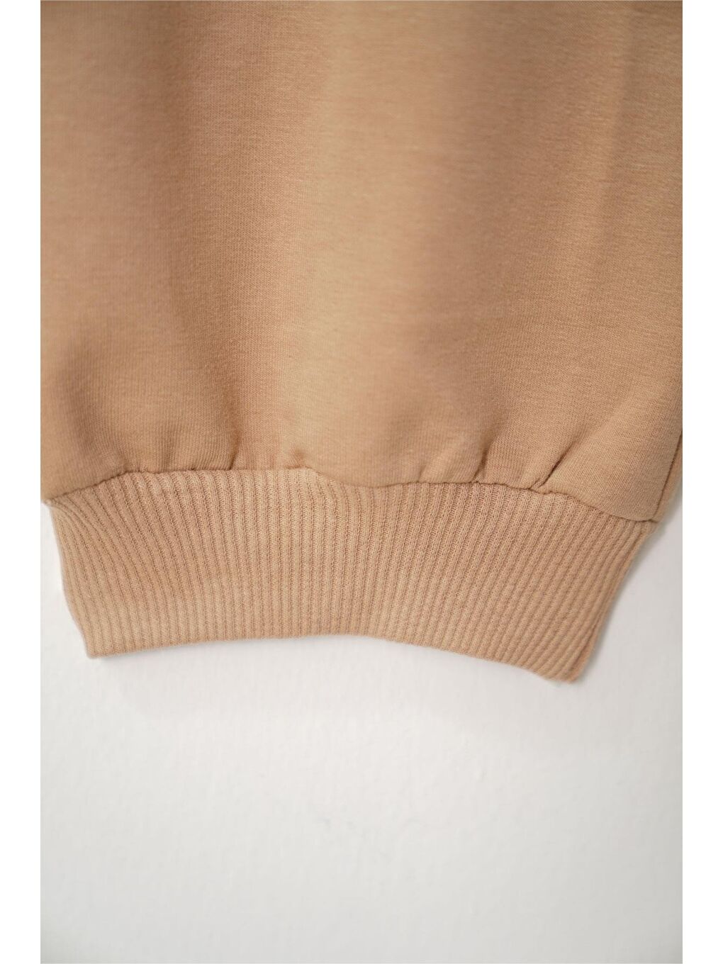 Bej Baskılı Bağcıklı Vizon Renk Erkek Çocuk Eşofman Tek Al-2