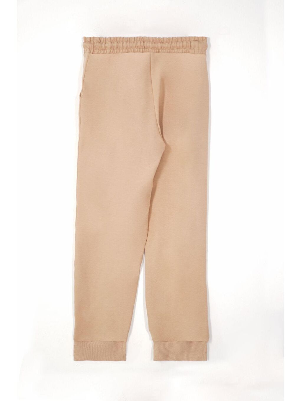 Bej Baskılı Bağcıklı Vizon Renk Erkek Çocuk Eşofman Tek Al-4