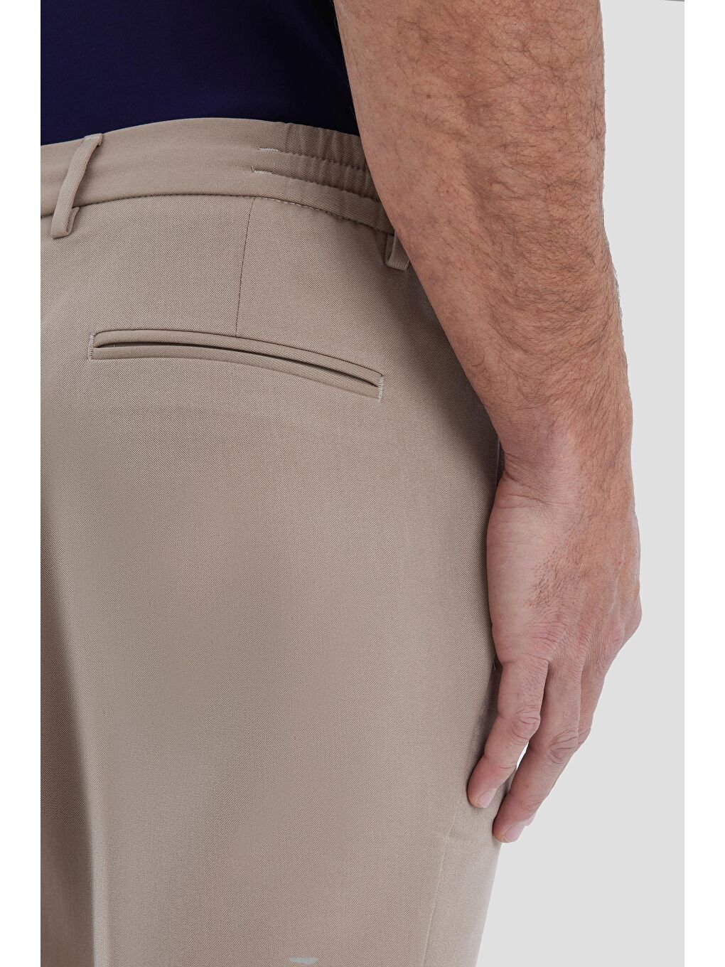 Bej Jogger Erkek Pantolon Normal Bel-3