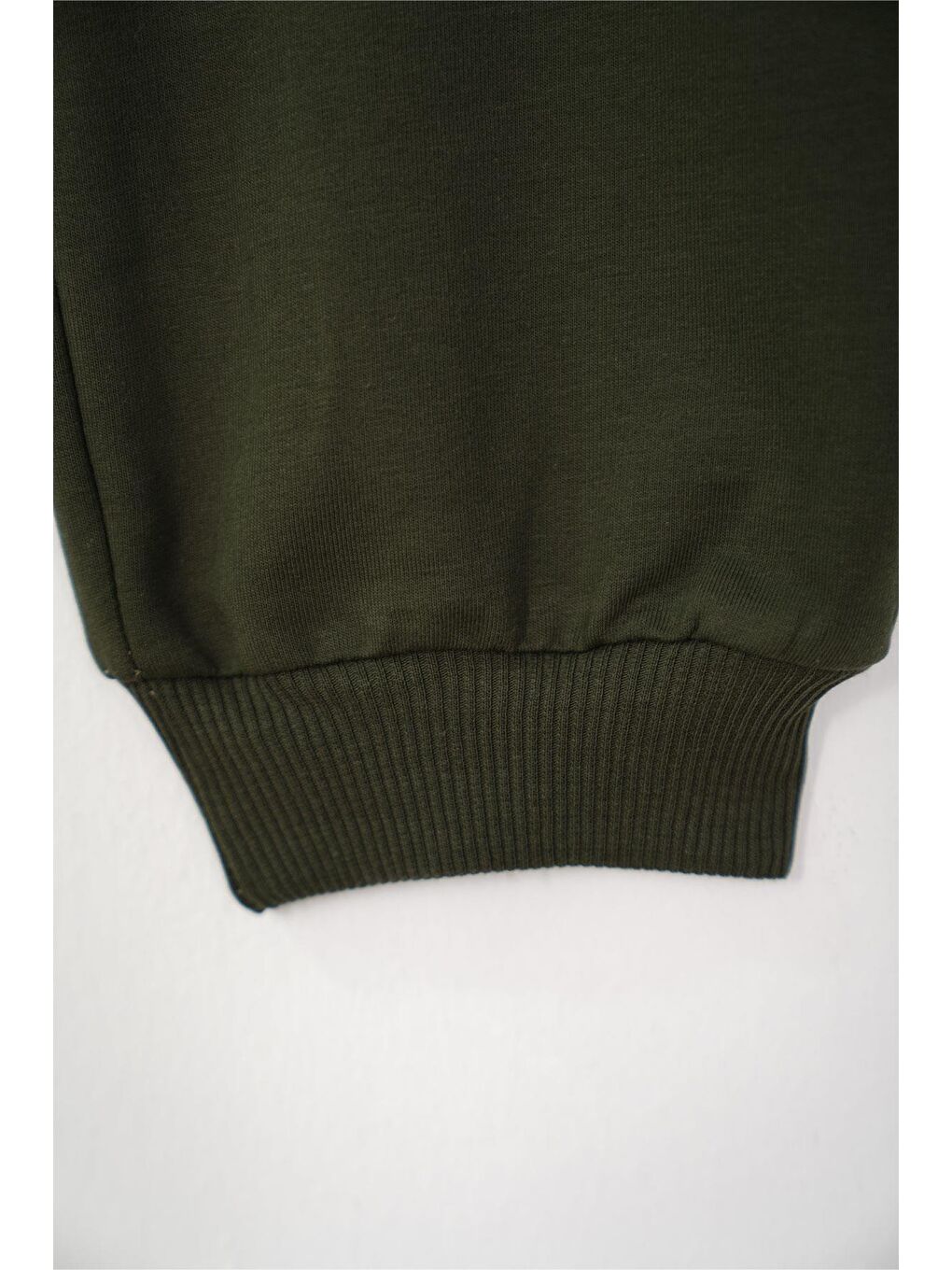 Baskılı Bağcıklı Haki Renk Erkek Çocuk Eşofman Tek Alt-2