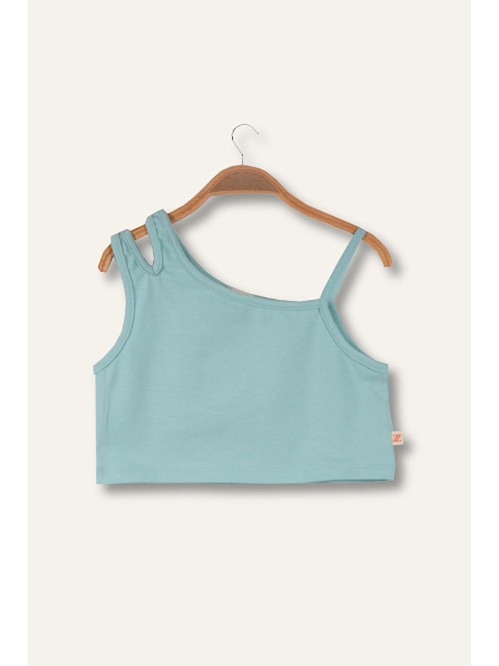 Yeşil Kız Çocuk Crop Atlet - Mint