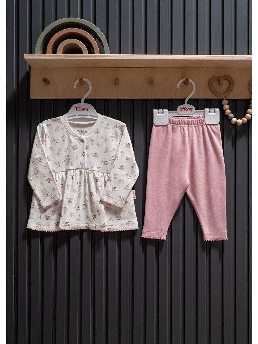 Ekru Cute Cats Theme 2li Takım