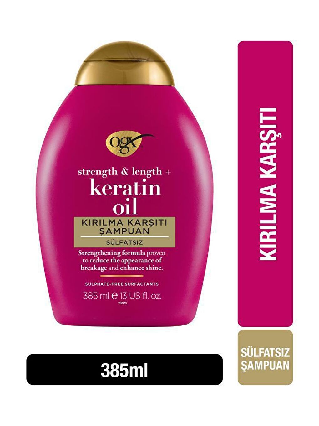 OGX Renksiz Kırılma Karşıtı Keratin Oil Sülfatsız Şampuan 385 ml