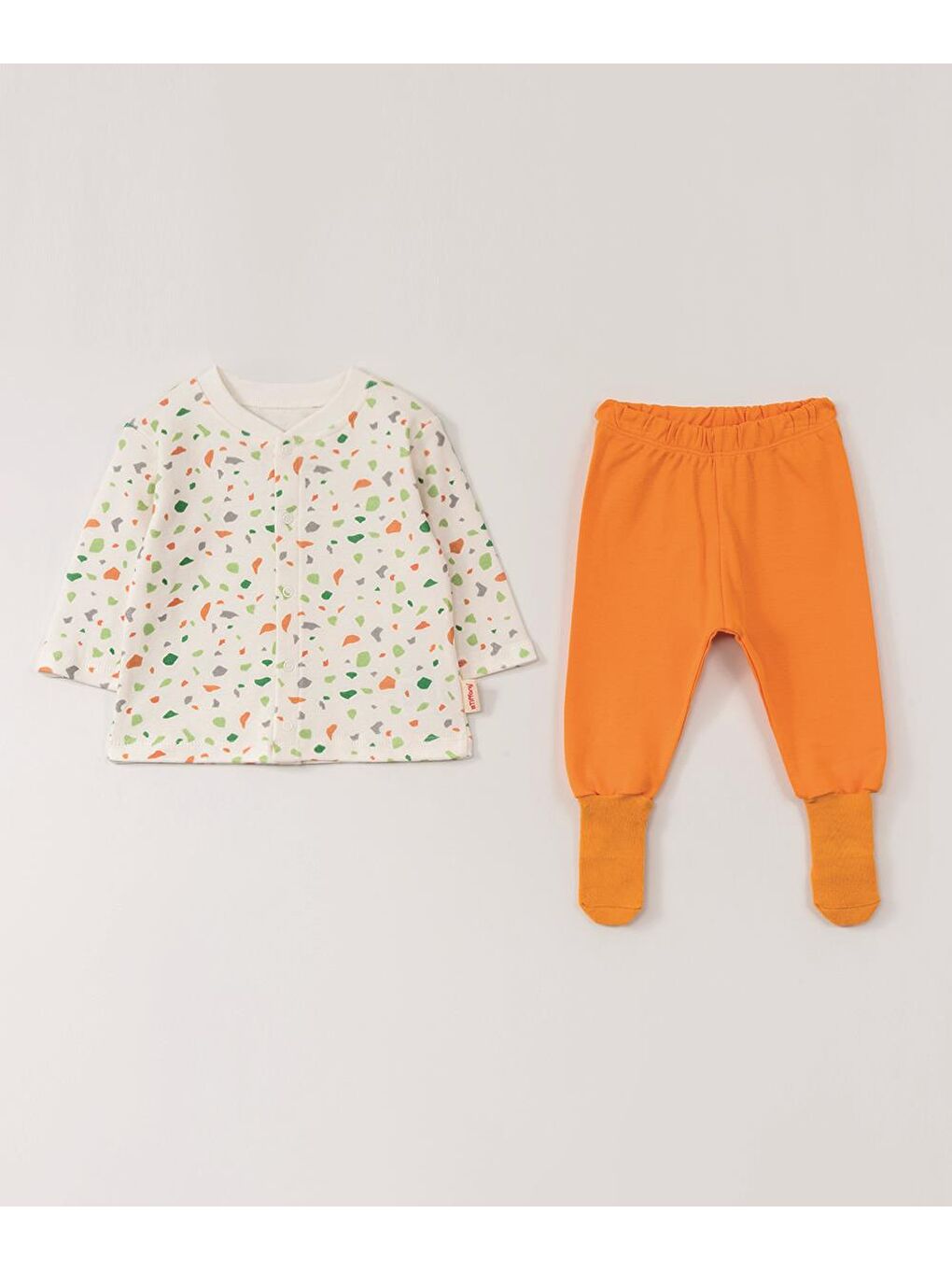 Sarı Çoraplı Pijama Takım-5