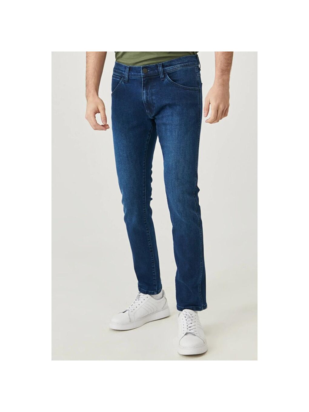 Wrangler Lacivert Larston Slim Erkek Lacivert Jean