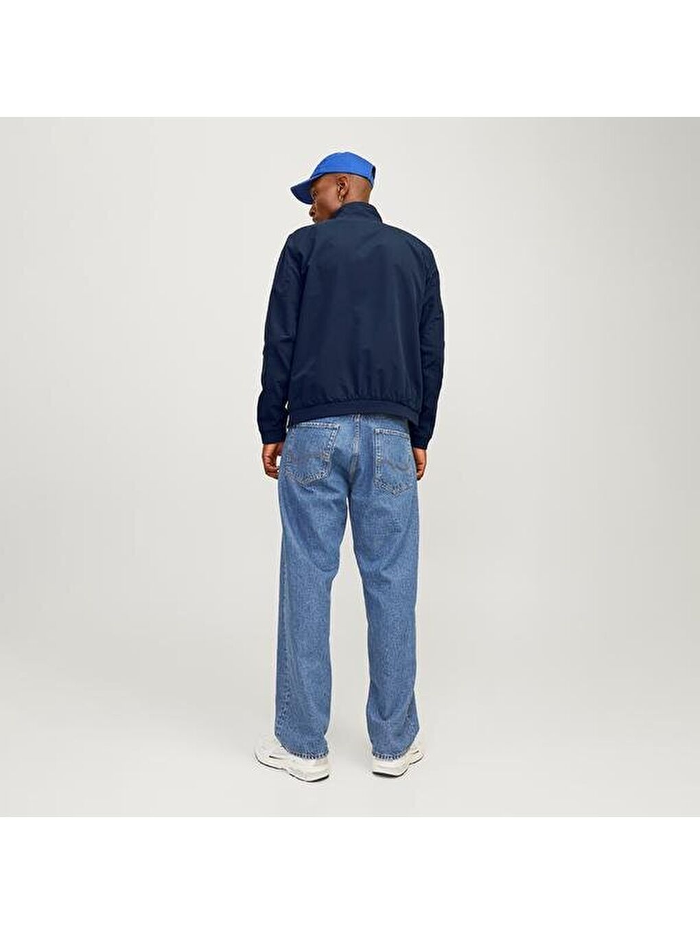 Jack&Jones Rush Harrington Bomber Erkek Lacivert Dik Yaka Ceket-1