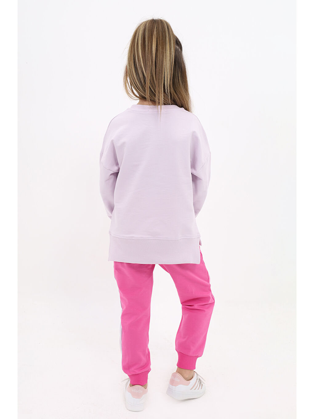 Pembe Kız Çocuk Nakışlı Eşofman Takım-3