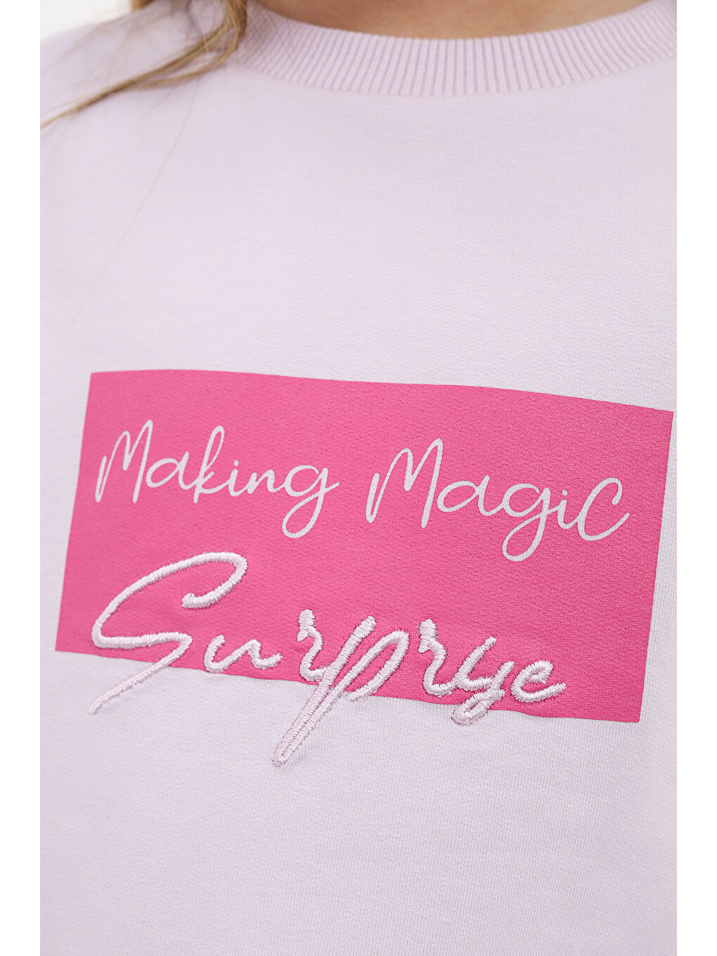 Pembe Kız Çocuk Nakışlı Eşofman Takım-4